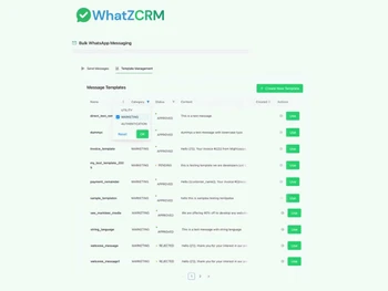 whatzcrm bulk messaging