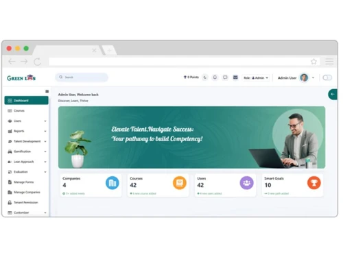 green lms-dashboard