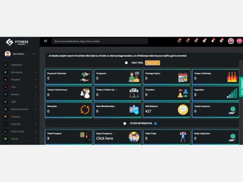 FitnessBoard dashboard