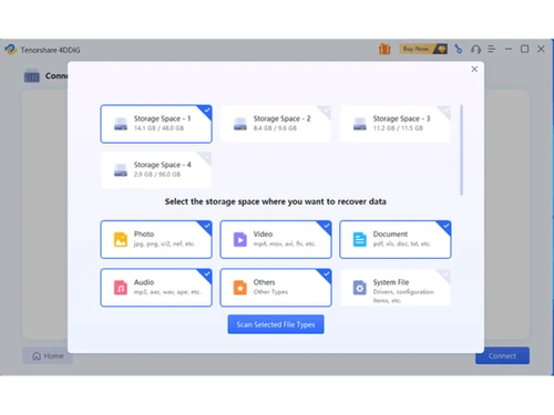 4DDiG Data Recovery-storage