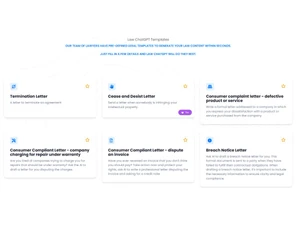 Law ChatGPT-templates