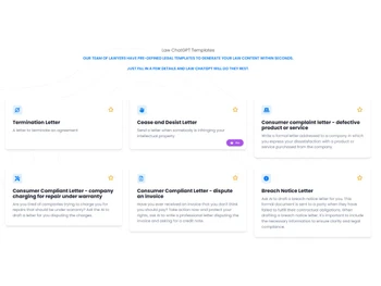 Law ChatGPT-templates