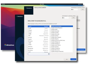 AlmaLinux OS-installation summary