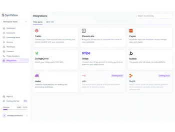 Synthflow-integrations