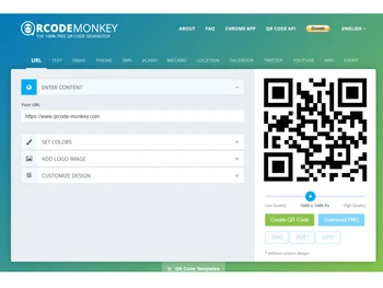 qrcode monkey-dashboard