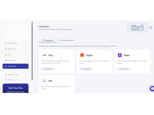 reverse contact-integration