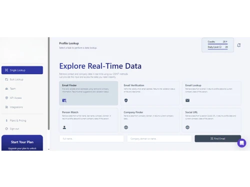 reverse contact-realtimedata