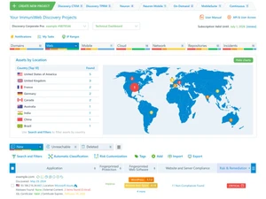 ImmuniWeb Discovery-dashboard