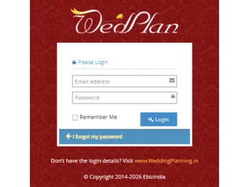 WedPlan-Login Page