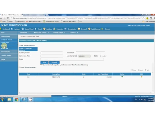Maco Fixed Asset Management-Category