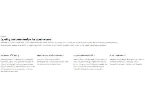 Dragon Medical Practice Edition-benefits