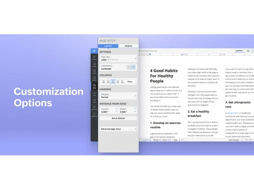 Zoho Writer-customization