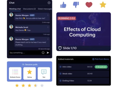 Zoho Backstage-chats