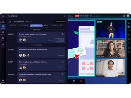 Zoho Backstage-sessions