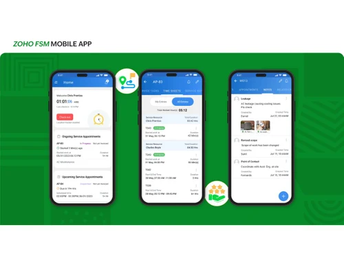 Zoho FSM-mobile app
