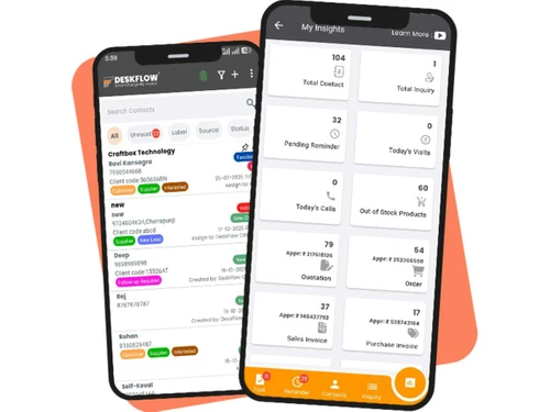 deskflow-crm contacts
