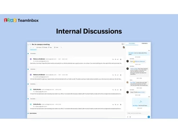 Zoho TeamInbox-internal discussions