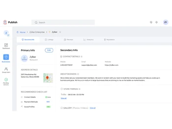 Zoho Publish-overview