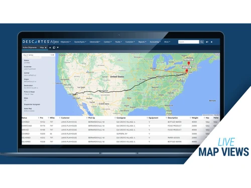 Descartes Aljex-live map view