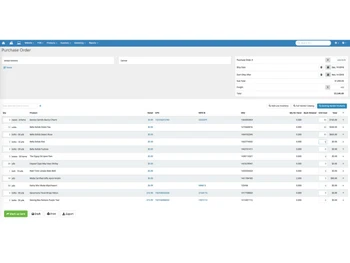 Rain POS-purchase order