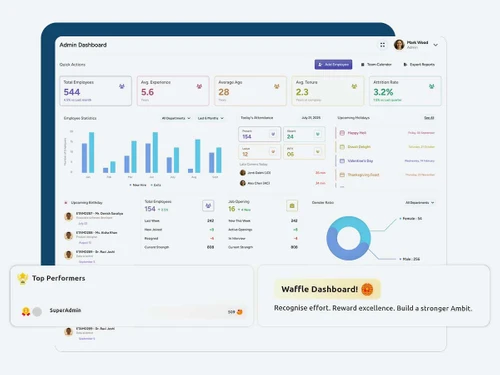 WeekMate dashboard