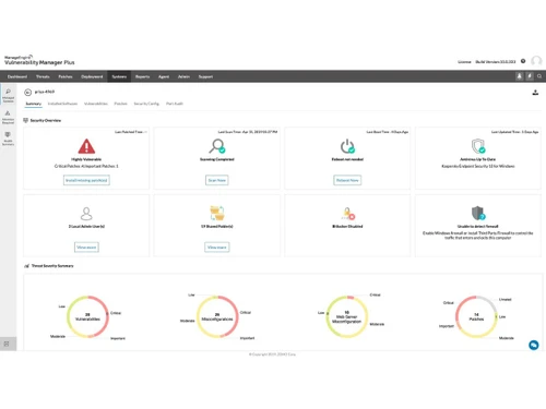 ManageEngine Vulnerability Manager Plus-systems