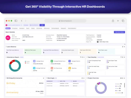 bizcompass dashboard