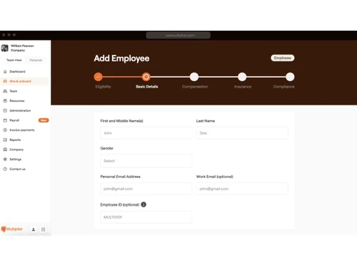 Multiplier EOR-onboarding