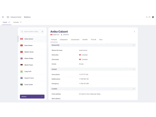 Safeguard Global-workforce HRIS