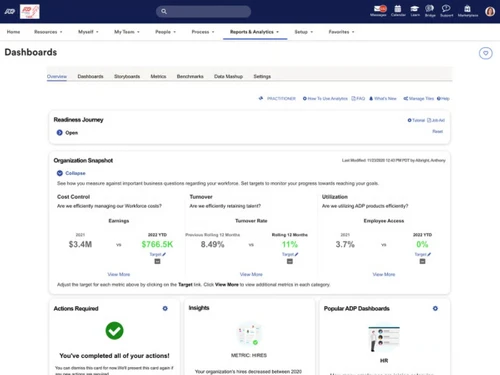 adp workforce now-interface