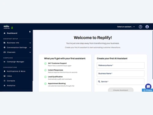 Replify dashboard