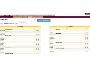 Schedule360-weekly tab