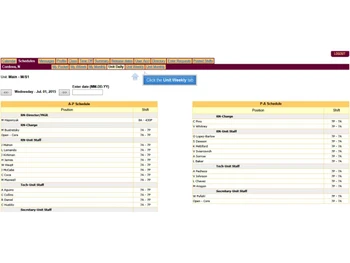 Schedule360-weekly tab