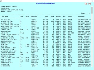 Pharmasoft expiryreport