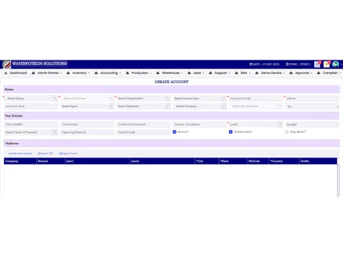 Wayinfotech-erp inventory