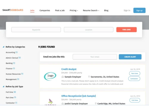 SmartJobBoard-search