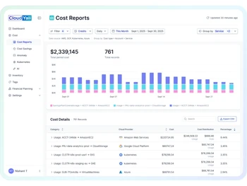 CloudYali cost reports