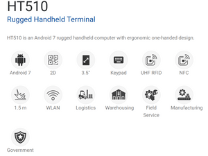 Unitech HT510 RUGGED HANDHELD