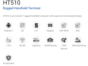 Unitech HT510 RUGGED HANDHELD