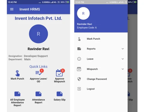 invent hrms-profile