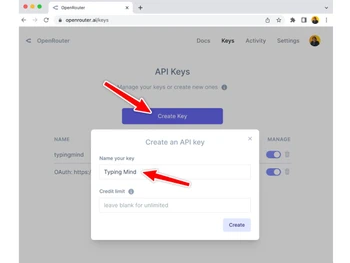 OpenRouter-API key