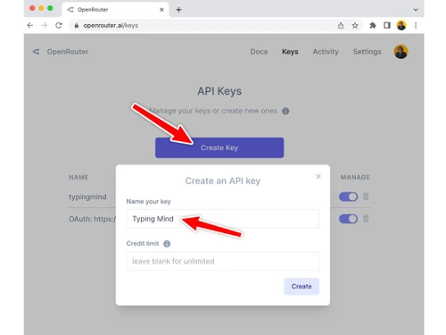 OpenRouter-API key