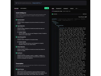 Deepgram-API playground