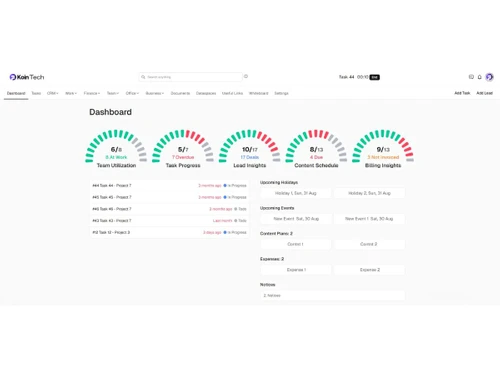 Flipping Koin-dashboard