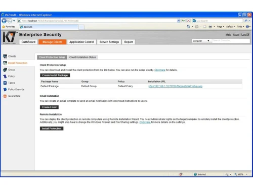 k7 endpoint security-dashboard
