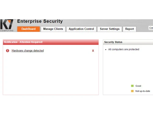 k7 endpoint security-mainpage