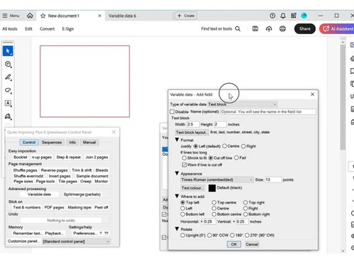 quite imposing plus-integration