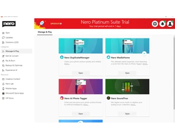 nero platinum suite-startplan