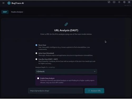 BugTrace AI-url analysis