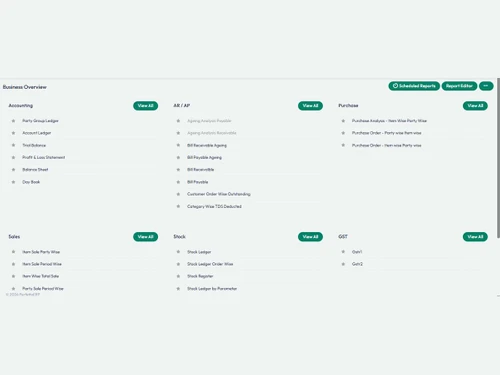 Perfetto-ERP-reports